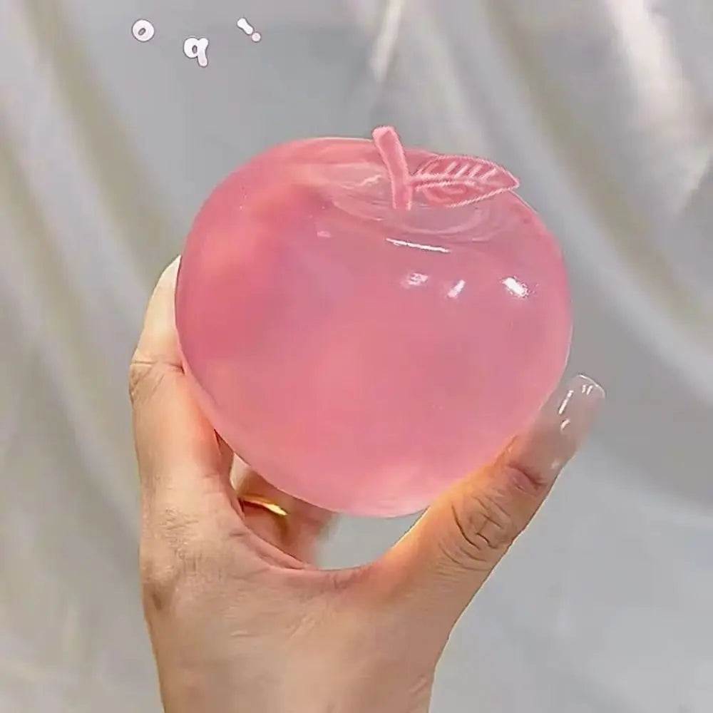 Blue Coconut Oil Squishy Ball – Soft Transparent Quick-Rebound Squeeze Toy, Slow Rising Stress Relief Maltose Squishy Fidget Toy