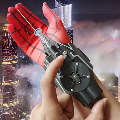 Spider-Man Web Shooter Wrist Launcher Toy – Superhero Cosplay Prop with Wrist Accessories & Gloves for Kids, Peter Parker-Inspired Gift