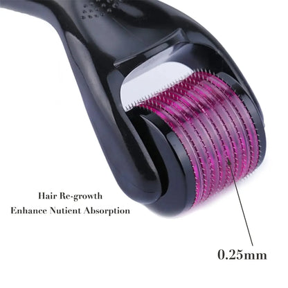 DRS 540 Titanium Derma Roller – Microneedle Roller for Facial & Body Skincare, Beard & Scalp Care, MTS Micro Needle Treatment Tool