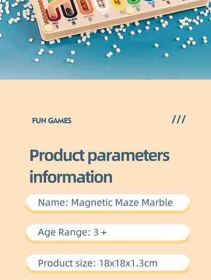 Labyrinthe Magnétique – Jeu Éducatif Avancé pour Enfants, Activité d'Apprentissage des Mathématiques et de Développement Cognitif, Entraînement de l'Intelligence Visuelle, Casse-tête Manuel