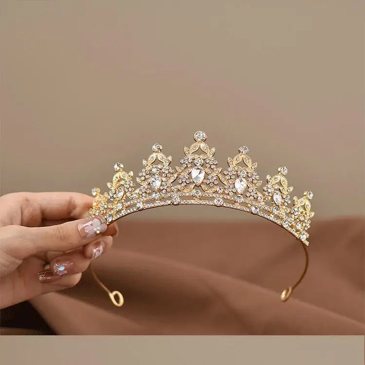 Princess Crystal Tiara Crown for Girls – Elegant Birthday, Dance & Party Hair Accessory