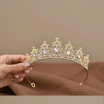 Princess Crystal Tiara Crown for Girls – Elegant Birthday, Dance & Party Hair Accessory