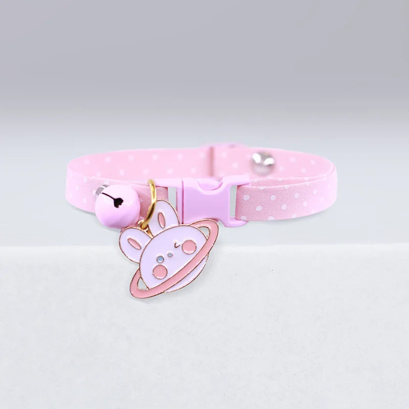 Cute Avocado Cat Collar – Adjustable Plaid Pet Collar with Bell & Candy Avocado Pendant, Cartoon Necklace for Cats & Small Dogs