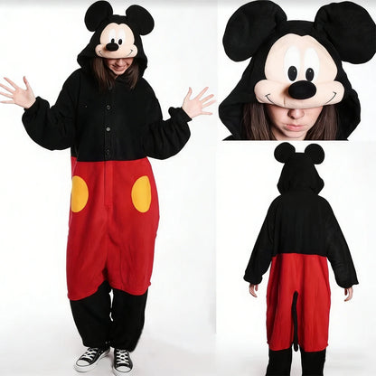 Cute Pig Animal Pajamas Onesie – Kawaii Cartoon Hoodie Jumpsuit, Soft Warm Cosplay Sleepwear for Home, Lounging & Parties