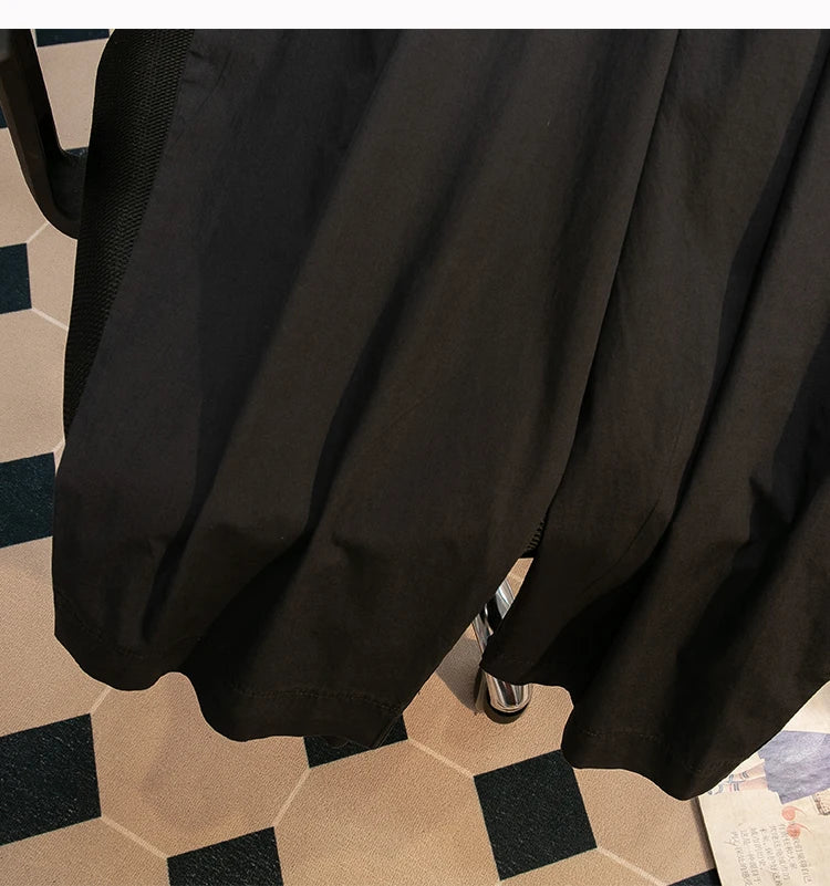 Pantalones sueltos de pierna ancha de talle alto cómodos e informales para mujer de talla grande, estilo retro japonés, pantalones de farol