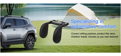 Adjustable Memory Foam Car Headrest Pillow – 180° Rotating Neck Support Cushion for Travel, Road Trips & Comfortable Car Sleeping