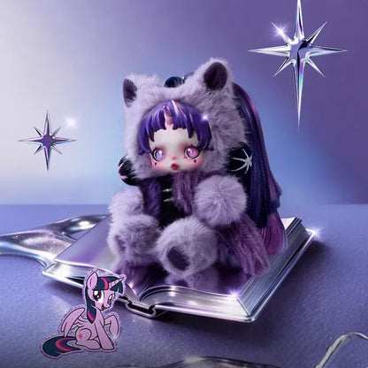 POP MART SKULLPANDA x My Little Pony Series Plush Doll Pendant – Mystery Box Genuine Blind Box Bag Ornament Figurine Toy