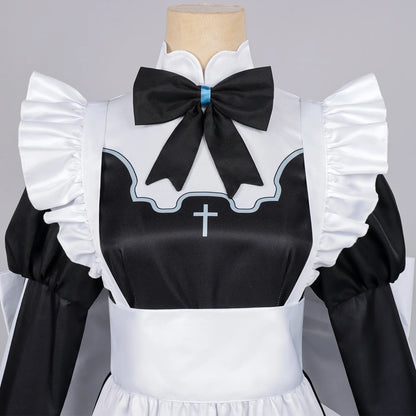 Death Game Maid Cosplay Costume – Ghost Maid Aoi Outfit | Anime Lolita-Style Dress with Hat Set (Women)