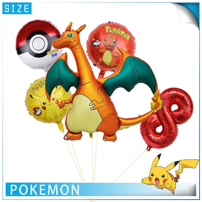 Pokémon 3D Foil Balloon – 32inch Charizard Digital Balloon for Children’s Birthday Party Decorations, Baby Shower & Party Supplies