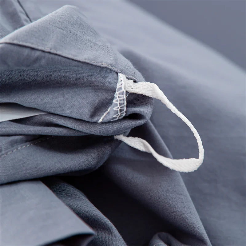 3-Piece 100% Cotton Bedding Set – Duvet Cover & Pillowcase Set for Queen & King Beds