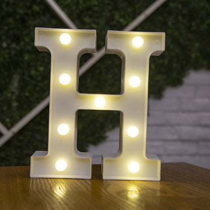 Alphabet & Number LED Night Lights – Personalized Letter Lamps for Birthday Parties, Weddings, Bedrooms, Wall Decor & Home Decorations