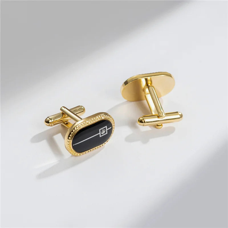Luxury Copper Cufflinks for Men – Round & Square Shirt Cuff Links for Wedding, Business & Formal Wear | Men's Fashion Accessories Gift