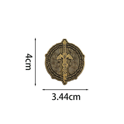 Kingdom Tears Enamel Pin – Master Sword Game Brooch Badge Cosplay Accessory & Gamer Gift