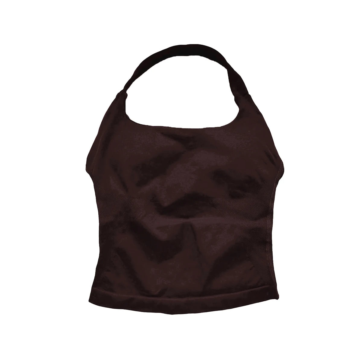 Top Deportivo Largo con Tiras para Mujer NCLAGEN – Top Halter Acolchado para Gimnasio, Yoga, Pilates, Correr y Entrenamientos de Fitness