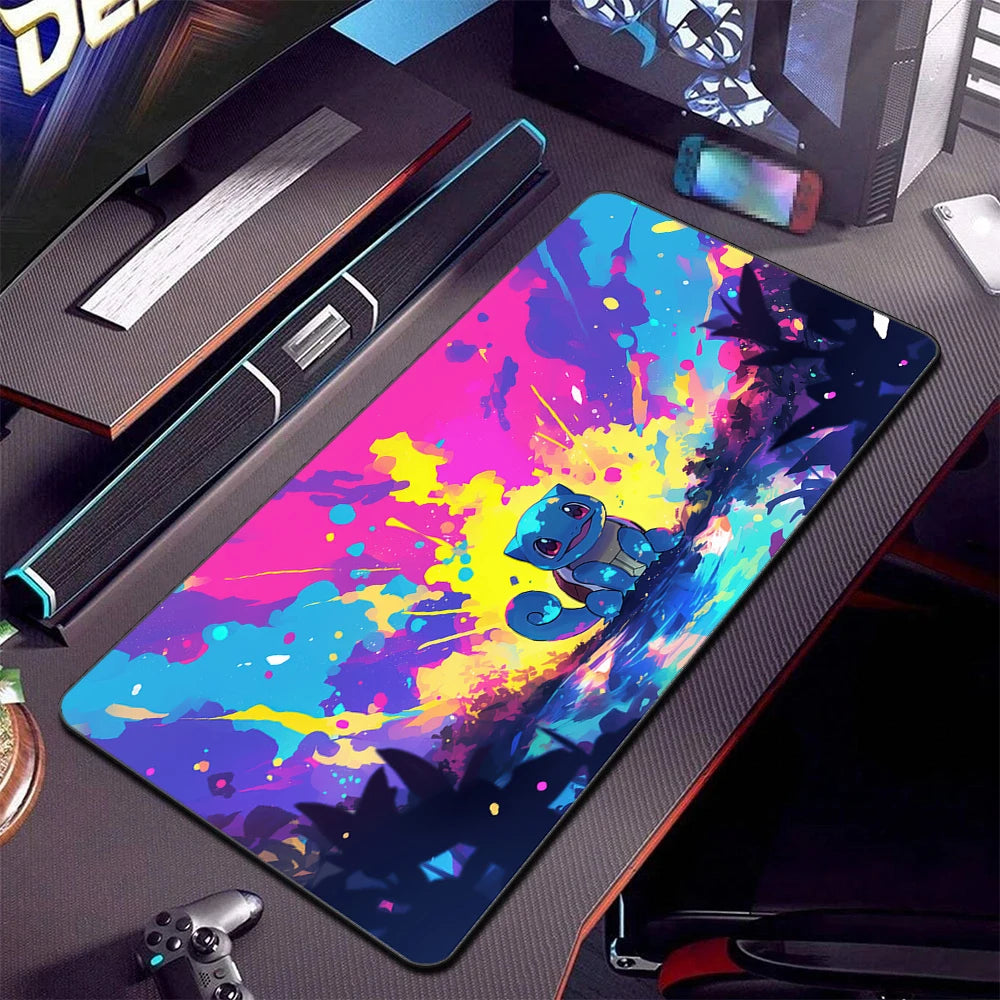 Alfombrilla de ratón XXL Pokémon Gaming – Alfombrilla de escritorio extendida con base de goma antideslizante para teclado de juegos, portátil y escritorio de ordenador