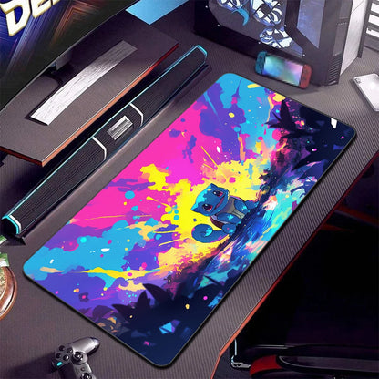 Alfombrilla de ratón XXL Pokémon Gaming – Alfombrilla de escritorio extendida con base de goma antideslizante para teclado de juegos, portátil y escritorio de ordenador