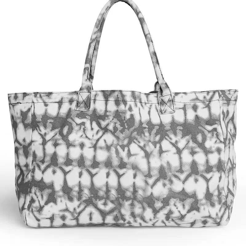Bolso de yoga unisex de lona de gran capacidad – Bolso de hombro ecológico, Bolso de mano de estilo urbano para gimnasio, fitness, compras, viajes y uso diario