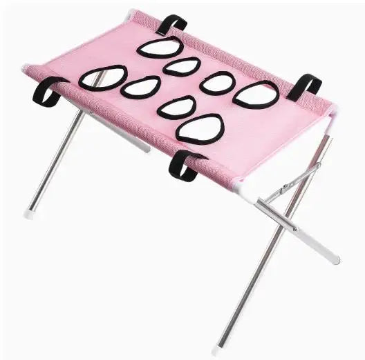 Portable Pet Grooming Bath Hammock – Adjustable Foldable Mesh Support Stand for Dog & Cat Washing, Drying & Grooming