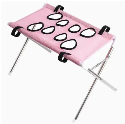 Portable Pet Grooming Bath Hammock – Adjustable Foldable Mesh Support Stand for Dog & Cat Washing, Drying & Grooming