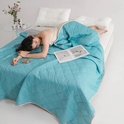 Manta Refrescante de Verano – Colcha Ligera y Transpirable para Cama con Comodidad de Aire Acondicionado