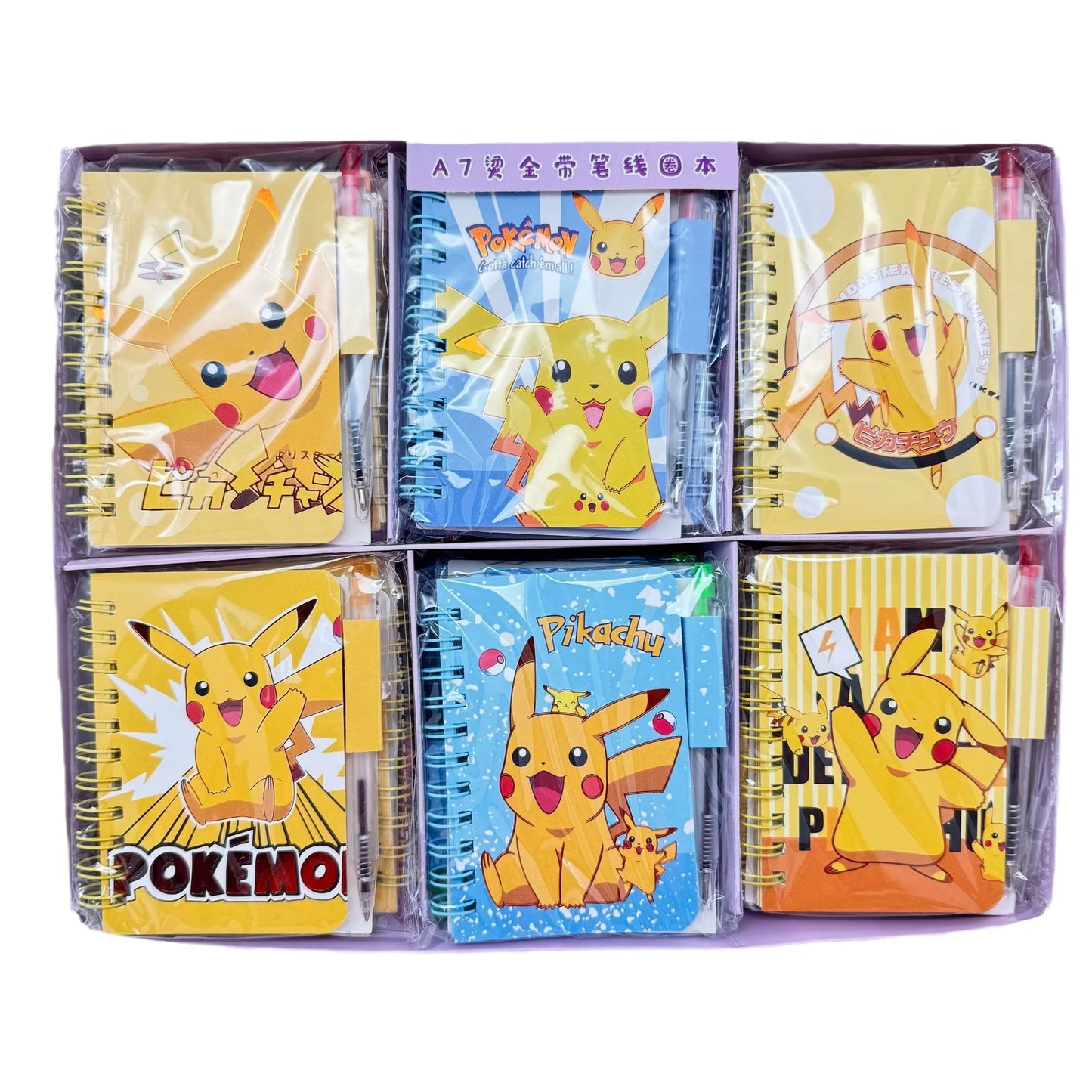 Pokémon Pikachu Notebook – Cute Cartoon Coil Diary School & Office Supplies (Portable Journal)