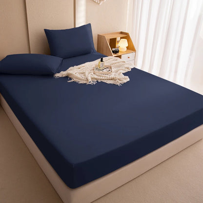 Protège-matelas 100 % imperméable – Housse de matelas ajustée avec bande élastique pour lits simples, doubles, Queen et King