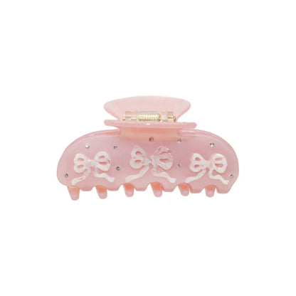 Pasadores de pelo con lazos bonitos – Pinzas de pelo con diamantes de imitación, perlas y acetato floral para mujeres y niñas | Accesorios de moda para el pelo