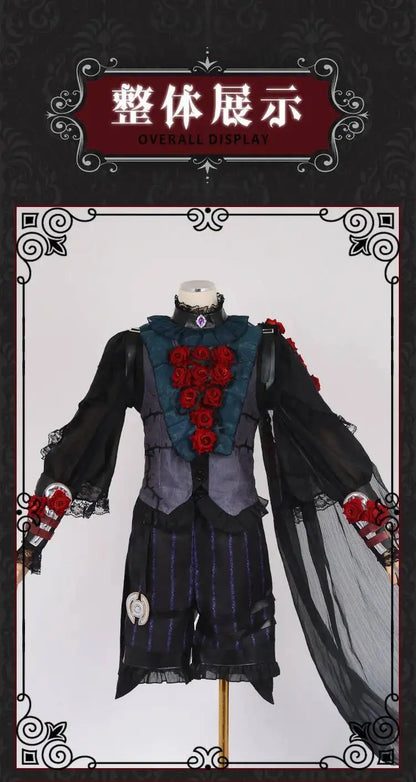Identity V Psychologist Emily (Everlasting Night Patient) Cosplay Costume – Halloween Party Outfit Series Game Dress Suit for Roleplay & Convention Events