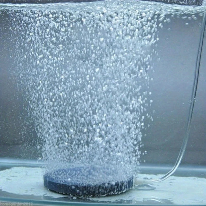 Aquarium Air Stone Bubble Disk – Air Diffuser Aerator for Fish Tank & Pond Pumps, Hydroponic Oxygenation Plate & Aquarium Accessories