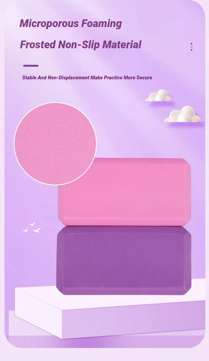 Yoga Foam Blocks – Pilates Training Bricks for Dance, Stretching, Body Shaping, Flexibility Exercises & Fitness Workouts