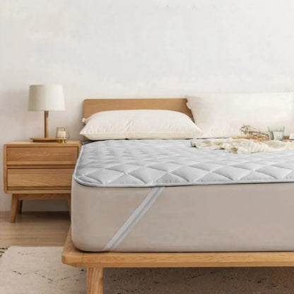 Protège-matelas imperméable – Housse de matelas lavable avec jupe élastique pour la protection du lit