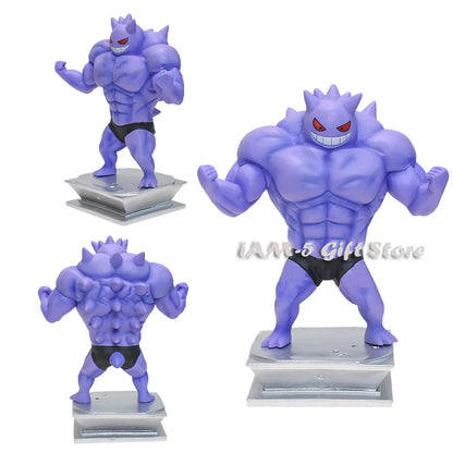 18cm Pokémon Figures – Gym Cartoon Fitness Muscle Action Figures (Charmander, Bulbasaur, Squirtle) Anime Fit Model Figurines Toys