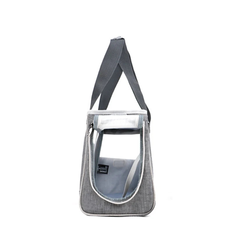 Bolsa transportadora portátil para gatos y perros, transpirable, de un solo hombro, para viajes, para gatitos, cachorros y mascotas pequeñas