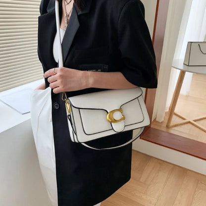Double Strap Small Square Crossbody Bag for Women Stylish Underarm Shoulder Purse with Adjustable Strap