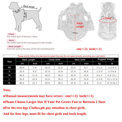 Winter Pet Hoodie Coat – Warm Fleece Jacket for Cats & Small to Medium Dogs, Cozy Puppy & Kitten Sweater Clothes for Sphynx Cats