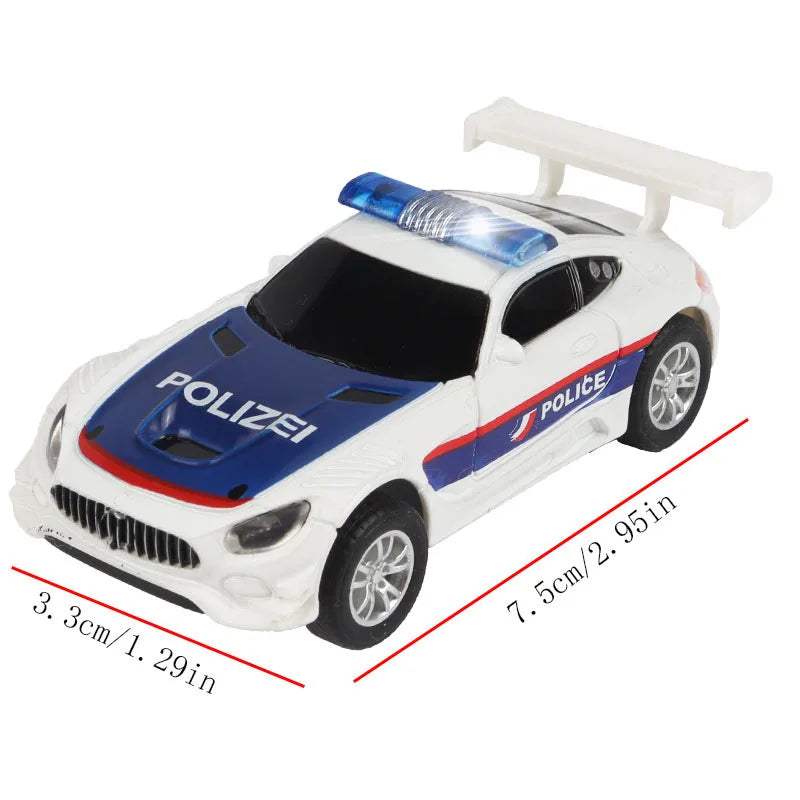 Voiture de slot analogique 1:64 pour Carrera GO et Scalextric – Voiture de course électrique à grande vitesse, véhicule jouet de piste de course de police