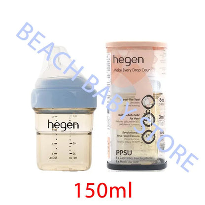 Hegen Original PPSU Baby Bottle Gift Set with Storage Lid, Pacifier & Water Bottle