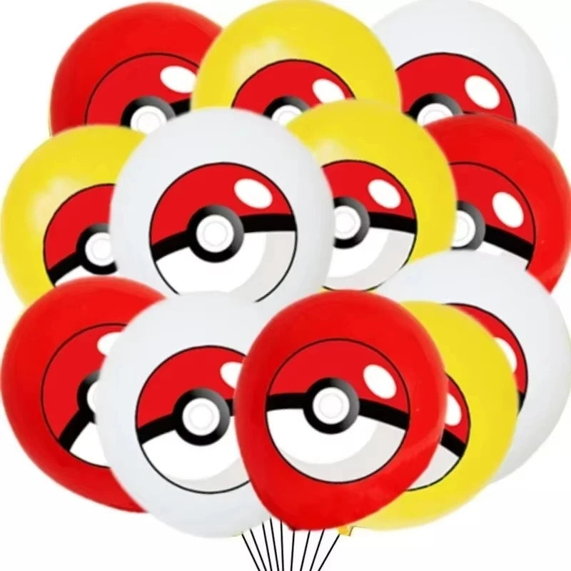 Pokémon Pokéball Birthday Decorations Tableware Set – Paper Plates, Cups & Napkins Party Supplies for Kids, Girls & Boys Birthday Celebration