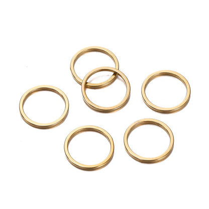10 breloques géométriques creuses en acier inoxydable pour bijoux – Connecteurs de pendentif pour boucles d'oreilles, colliers et fabrication de bijoux