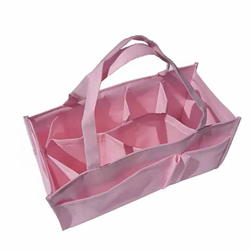 Bolso de pañales de gran capacidad para bebés, portátil, con almacenamiento para biberones y organizador multibolsillos