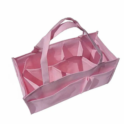 Bolso de pañales de gran capacidad para bebés, portátil, con almacenamiento para biberones y organizador multibolsillos