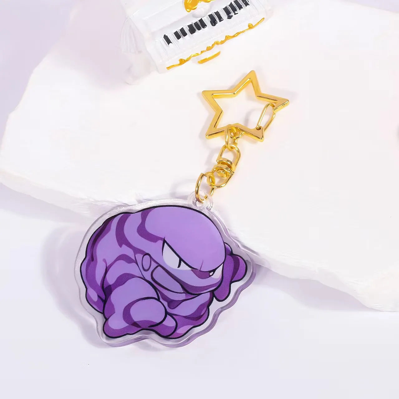 Pokémon Acrylic Keychain – Gengar, Ditto, Mewtwo, Jigglypuff & Character Bag Charm Pendant Collectible Gift