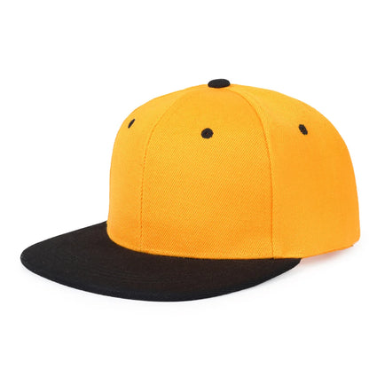 Classic Plain Snapback Baseball Cap – Adjustable Unisex Flat Brim Hat for Casual, Streetwear & Outdoor Wear