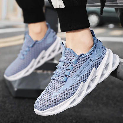 Men's Breathable Mesh Running Sneakers Lightweight Casual Walking & Tennis Shoes