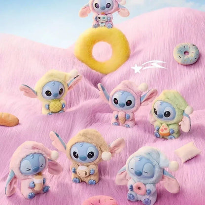 Stitch “Eat Something Before Sleep” Series Blind Box Plush Doll Pendant – Cute Ornament Mystery Box Surprise Toy Gift