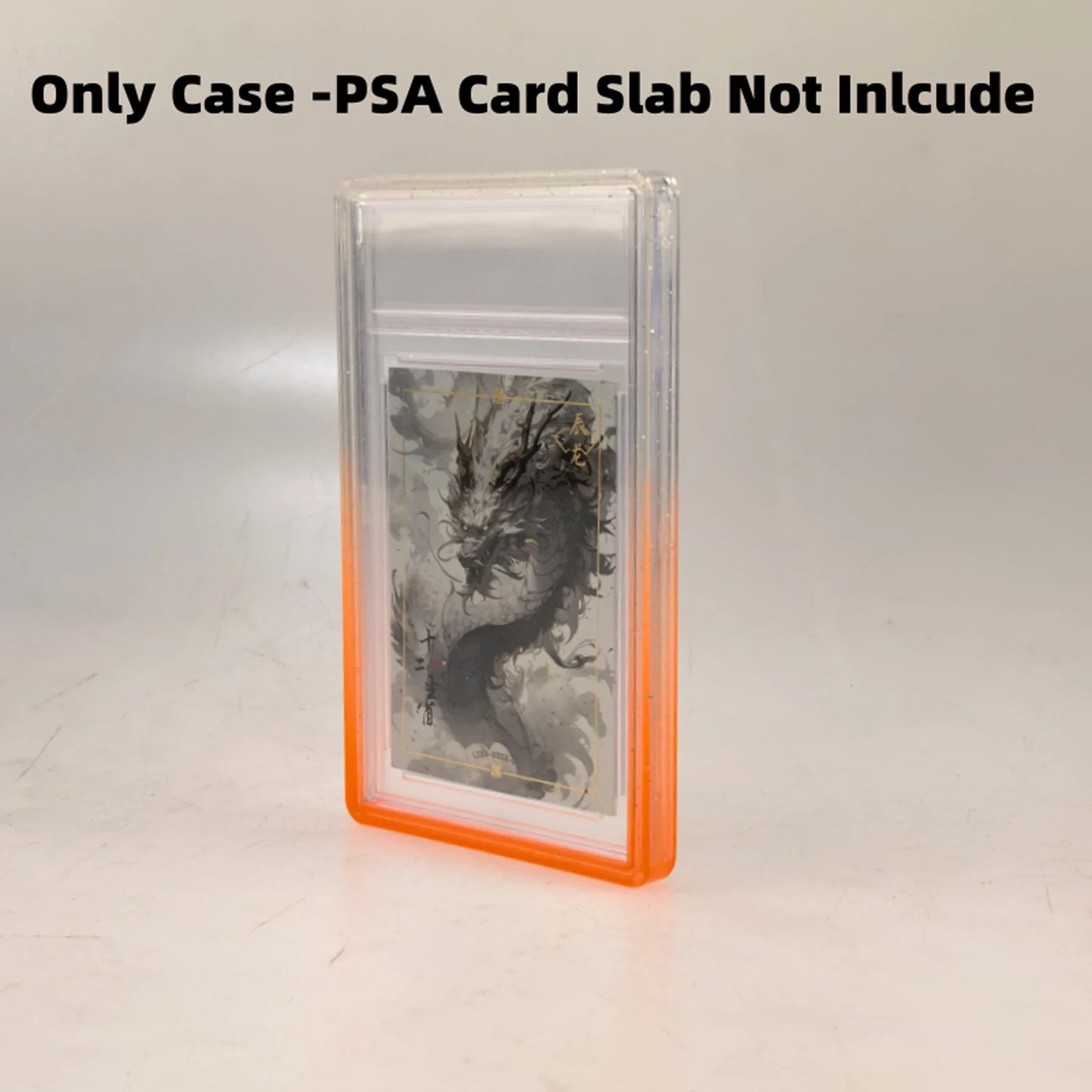 Étui de protection Bumper en TPU à paillettes – Housse de protection avec dos transparent pour cartes à collectionner PSA 35PT