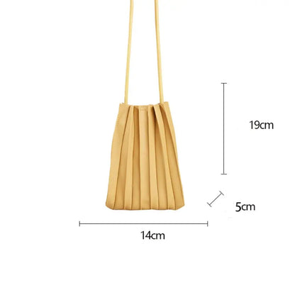 Soft PU Mini Crossbody Phone Bag for Women Lightweight Single Shoulder Mobile Phone Purse
