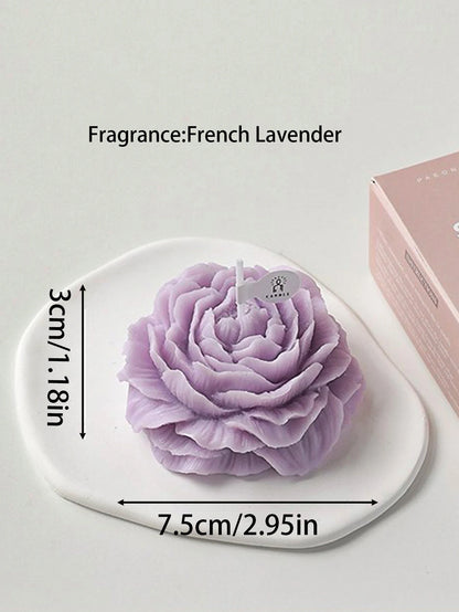 3D Peony Flower Scented Candle – Creative Aromatherapy Candle for Wedding Decor, Valentine’s Day Gifts, Souvenirs & Home Decoration
