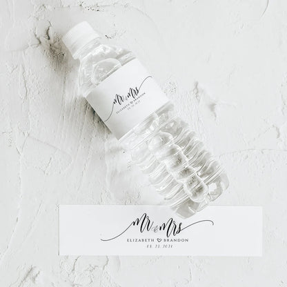 Personalized Wedding Water Bottle Labels – Custom Thank You Stickers for Bridal Shower, Birthday Party & Wedding Welcome Gifts | Event Decor