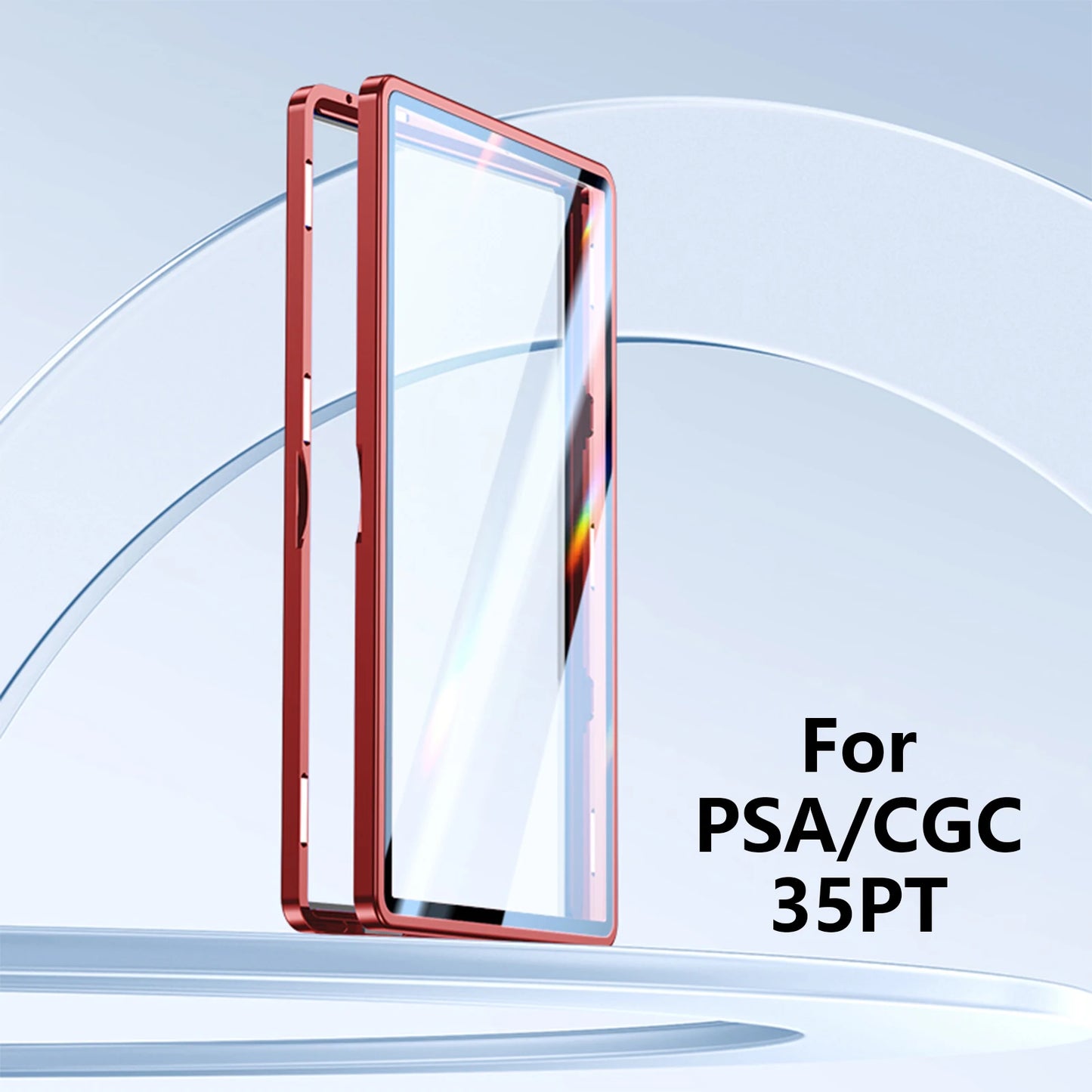 Aluminum Alloy Graded Card Case – PSA/CGC Slab Protector with UV & Scratch Resistant Magnetic Display Box